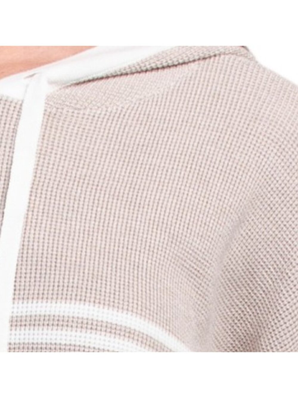 CYRUS Waffle Solid Stripe Hoodie $24.99 Compare At $45 help - Picture 3 of 3